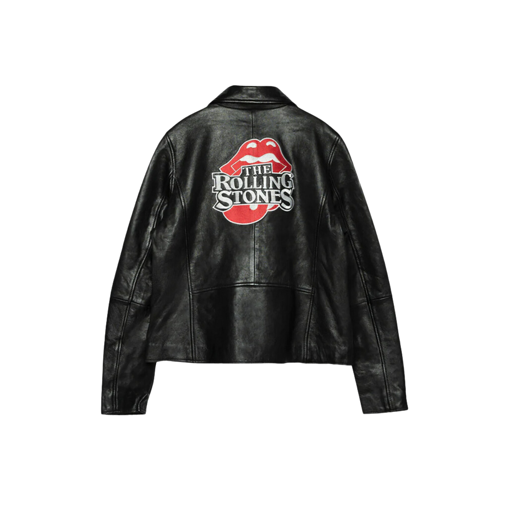 JFK Stadium Rolling Stones Leather Jacket - The Rolling Stones JFK Stadium Rolling Stones Leather Jacket - The Rolling Stones
