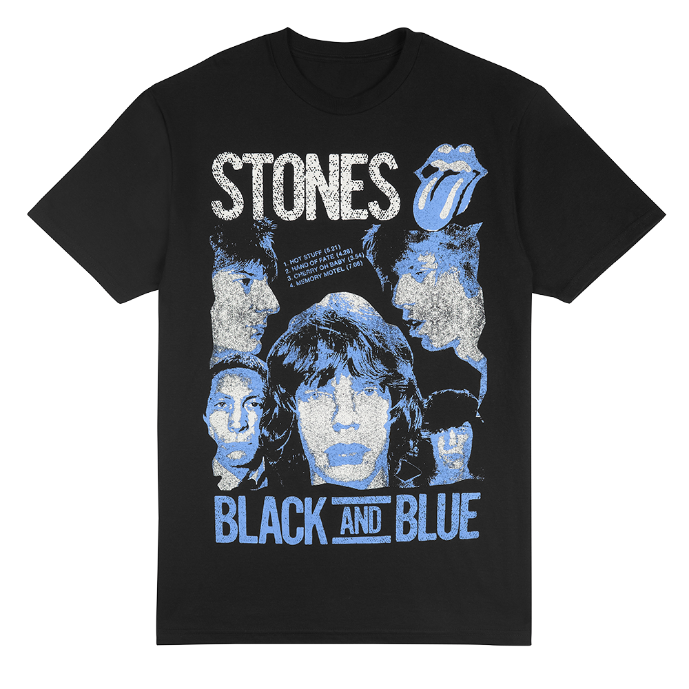 Black and Blue Black T-Shirt - The Rolling Stones