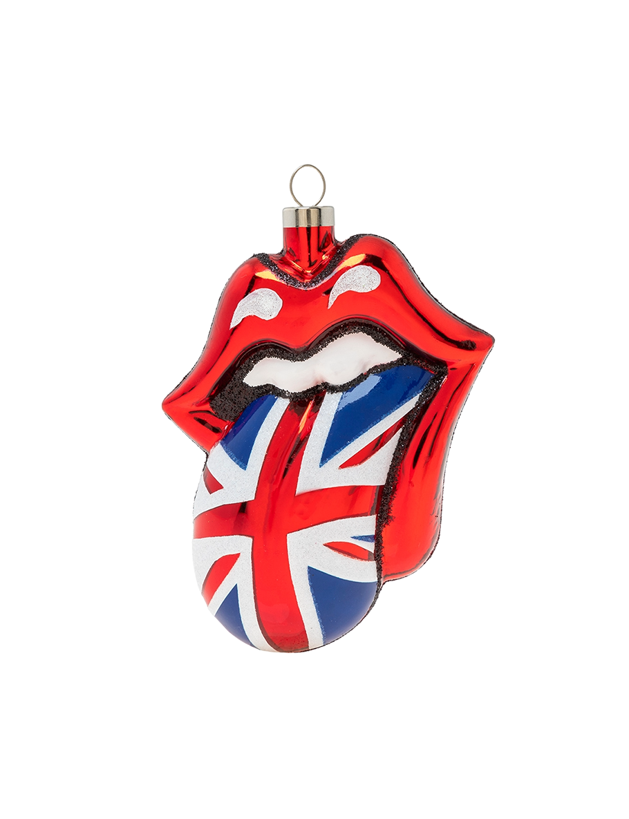 The Rolling Stones x Radko British Flag Tongue Ornament - The