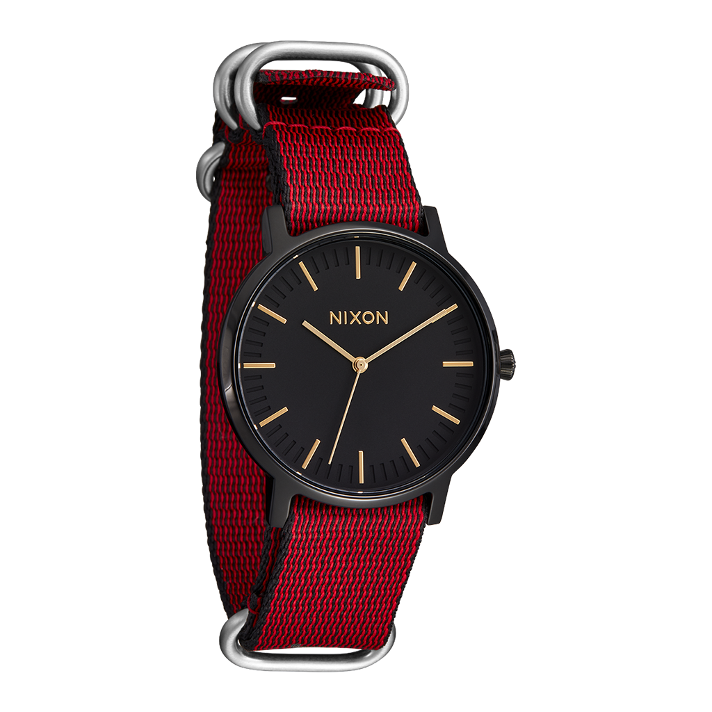 Stones x Nixon 20mm Recycled Nato Band - Red - The Rolling Stones