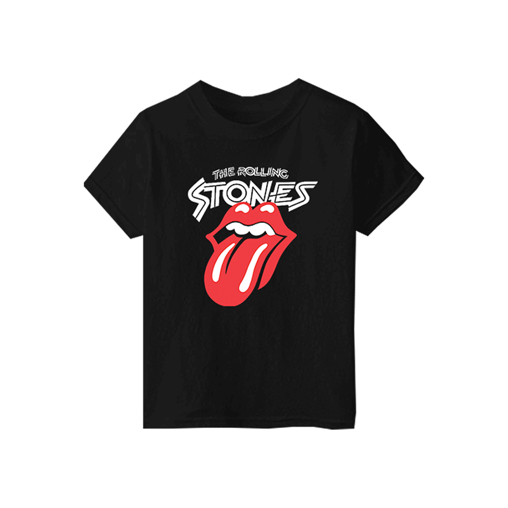The Rolling Stones Tongue & Stars Logo T-Shirt - Official Licensed Band Tee, Grey
