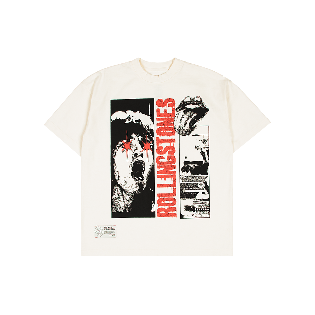 RS No. 9 White Graphic T-Shirt - The Rolling Stones