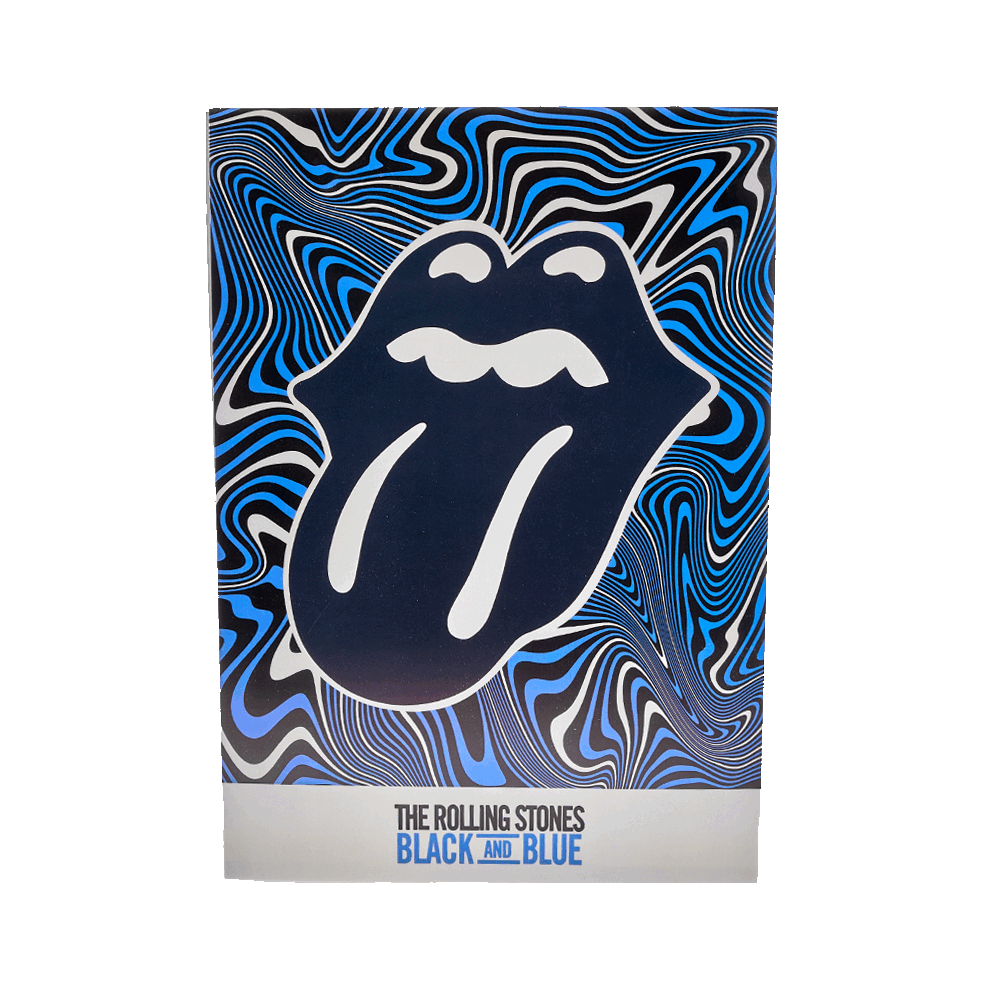 Black and Blue Lenticular Poster - The Rolling Stones