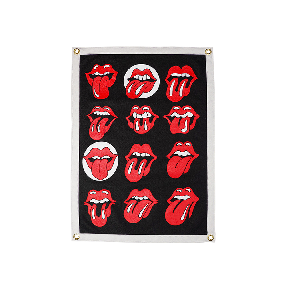 Lips Camp Flag (Black)