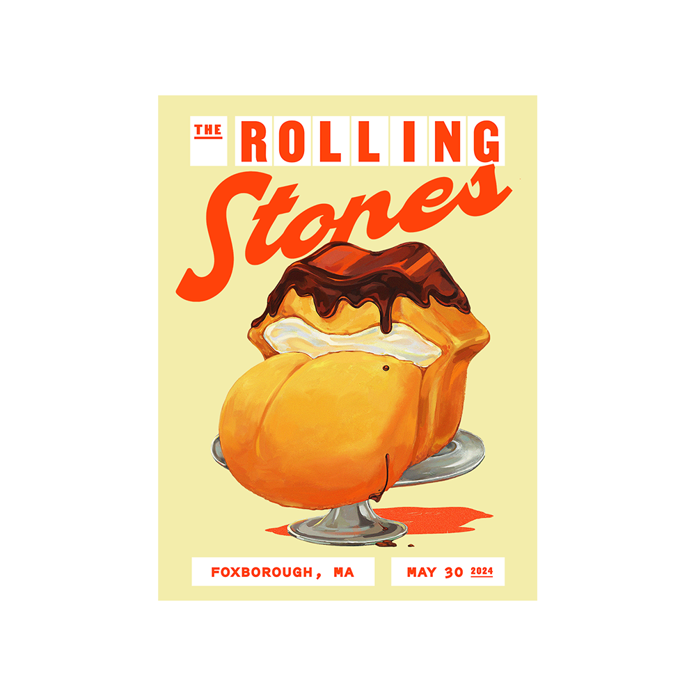Foxborough MA 2024 Lithograph The Rolling Stones foxborough-ma-2024-lithograph-the-rolling-stones