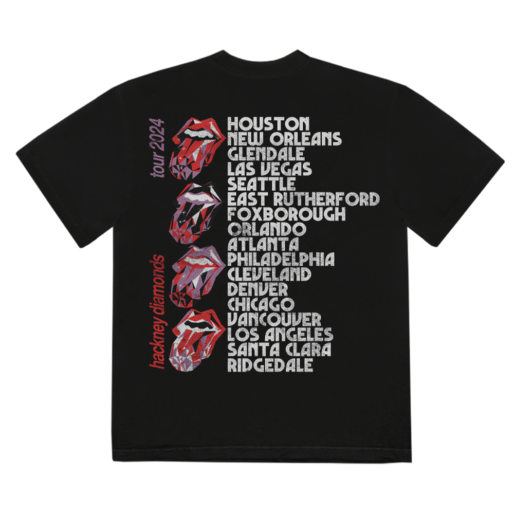 Hackney Diamonds Tour Vintage Washed Dateback T-Shirt (w/ Missouri)