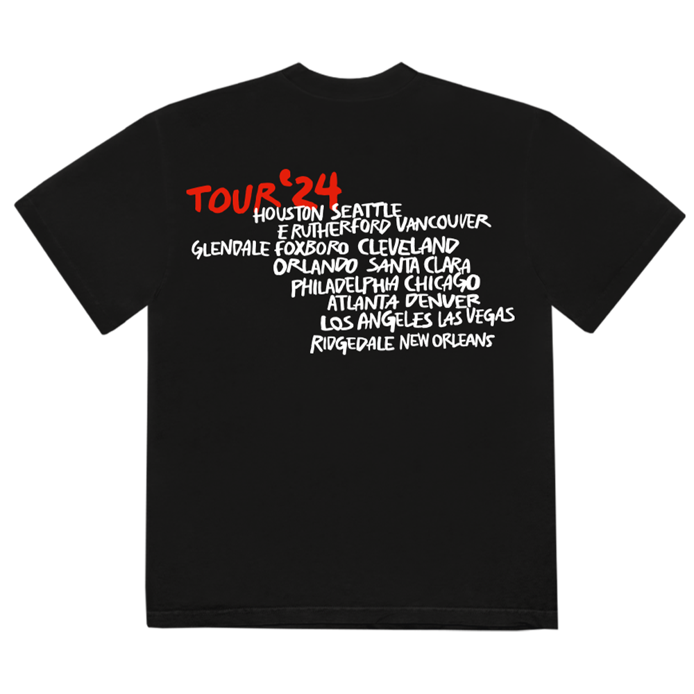 Hackney Diamonds Tour Dateback T-Shirt (w/ Missouri) Back