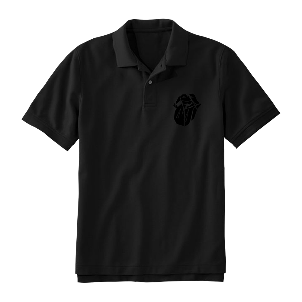 Paint It Black Embroidered Tongue Polo
