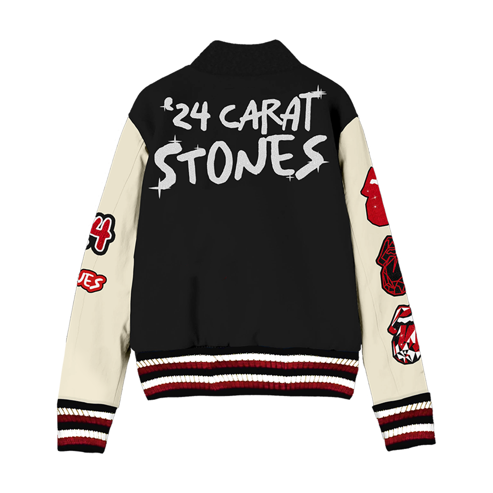 Limited Edition Numbered Hackney Diamonds Varsity Jacket Back