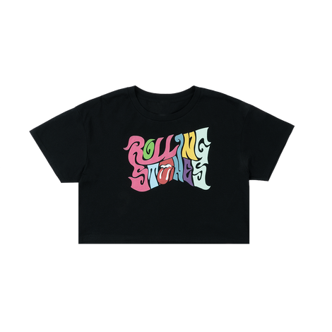 Psychedelic Logo Cropped T-Shirt
