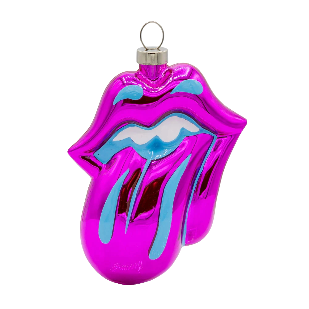 The Rolling Stones x Kat + Annie Pink Tongue Ornament - The