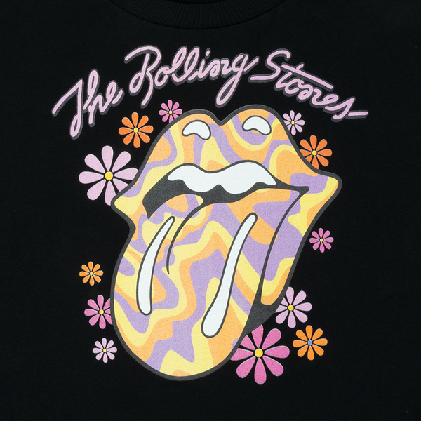Retro Flower Tongue Cropped T-Shirt – The Stones Rolling