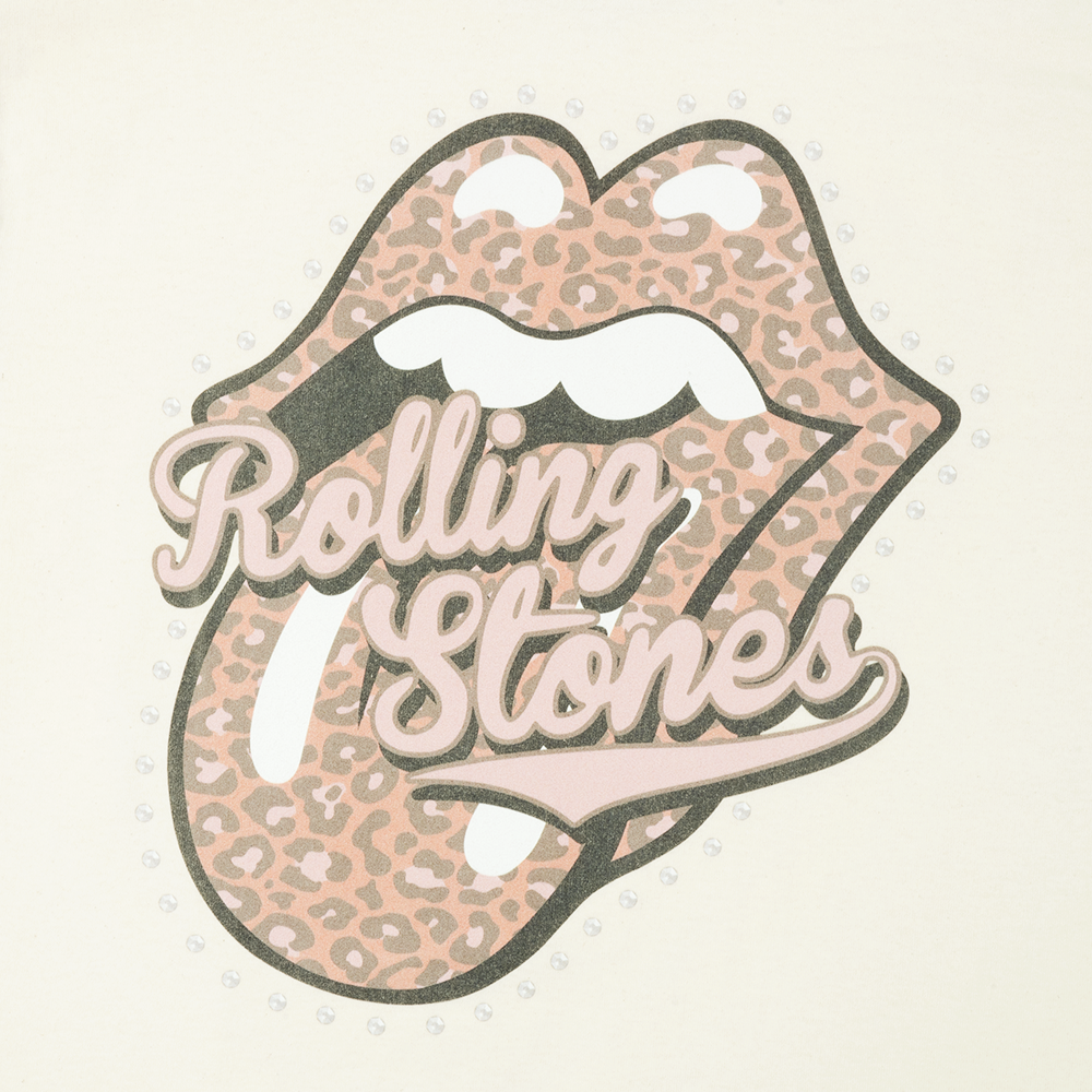 Leopard Varsity Tongue Unisex T-Shirt Detail