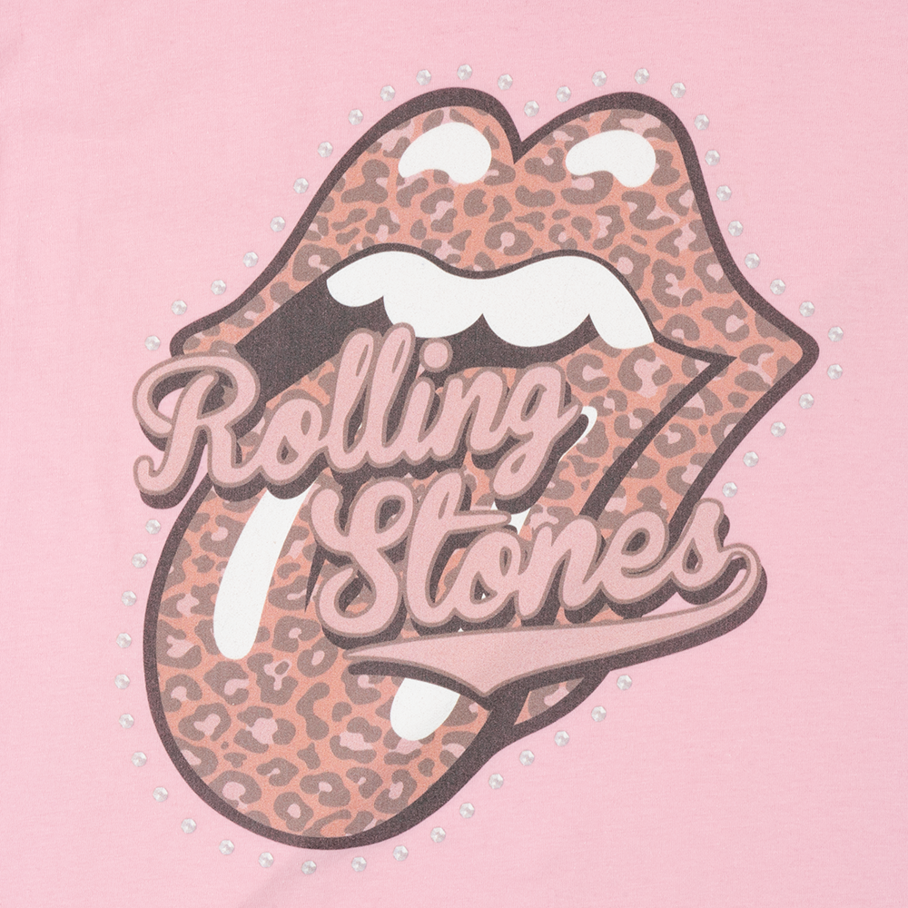 Leopard Varsity Tongue Women’s T-Shirt Detail