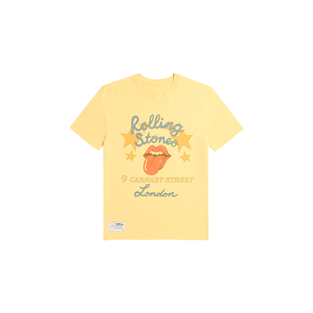 Rolling Stones Star Burst Logo Yellow T-Shirt - The Rolling Stones