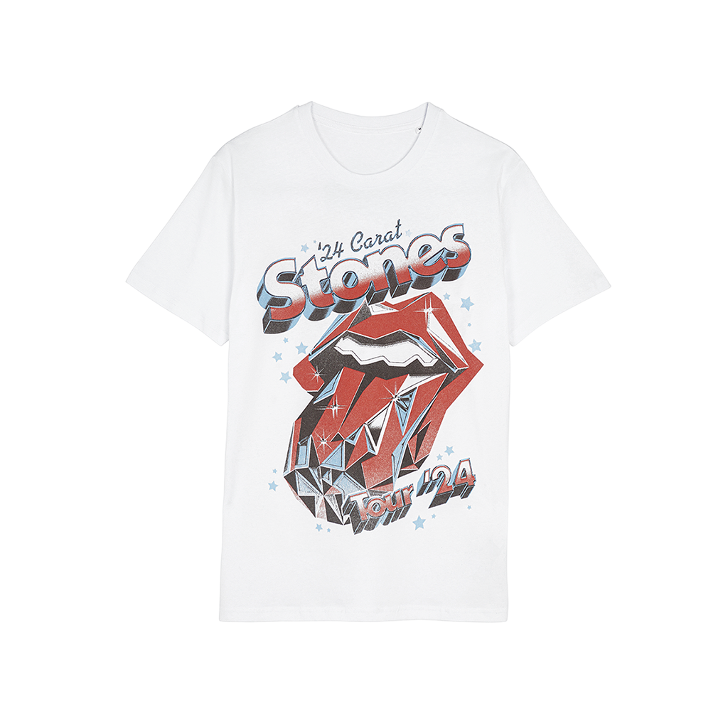 RS No. 9 x 24 Carat Stones Tour T-Shirt - The Rolling Stones RS No. 9 x 24 Carat Stones Tour T-Shirt - The Rolling Stones