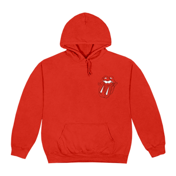 Diamond Tongue Red Hoodie Front