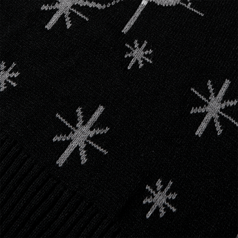 Shattered Icy Tongue Knit Sweater -snowflake