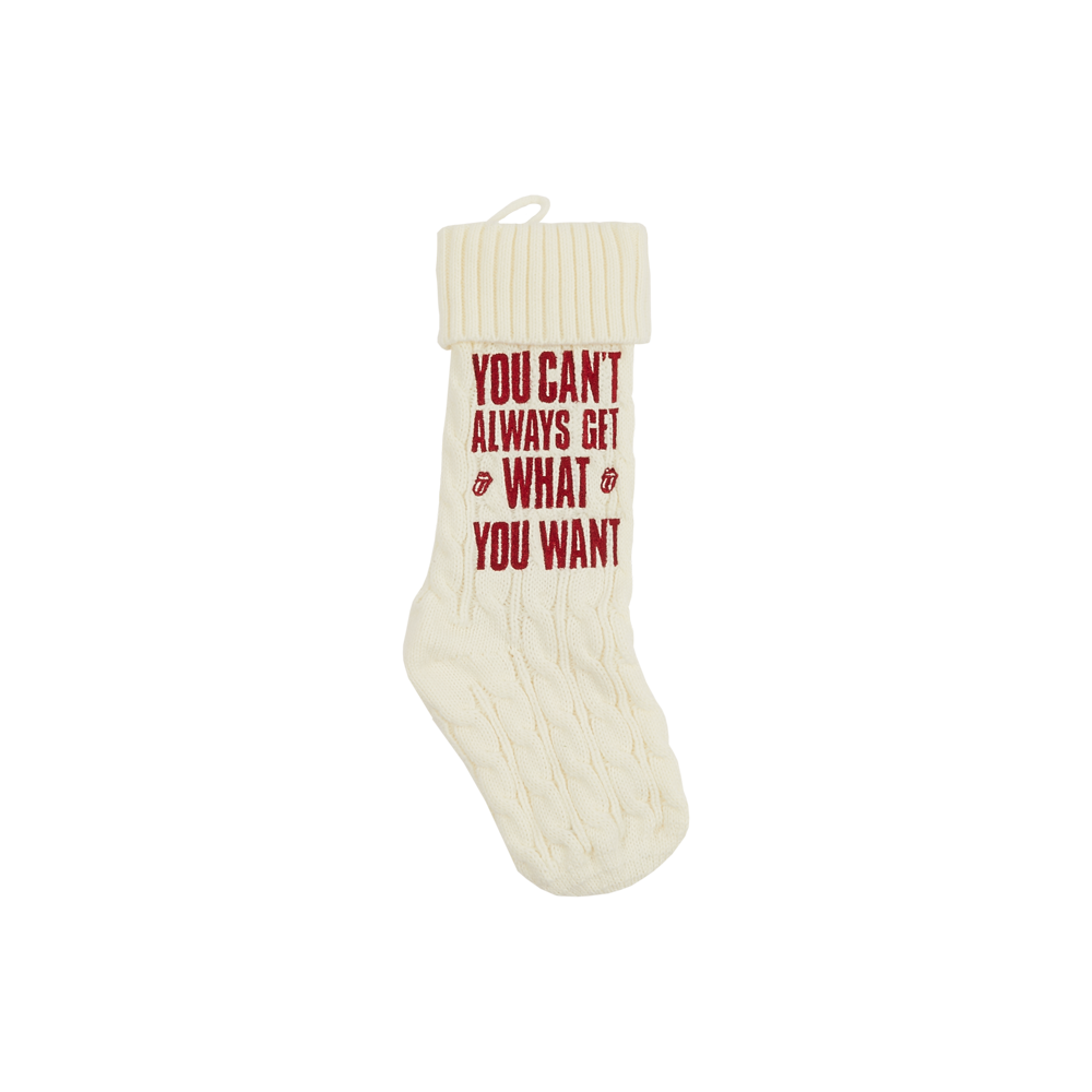 You Can't Always Get What You Want Stocking Front