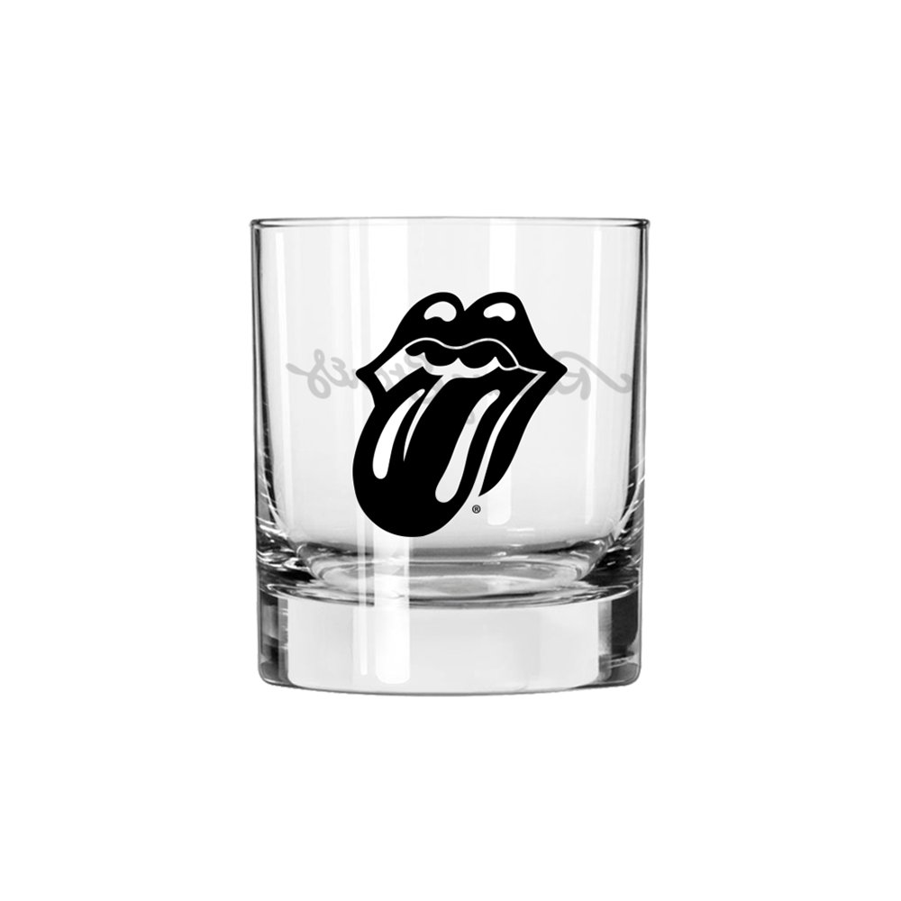 The Rolling Stones Whiskey Glass Front
