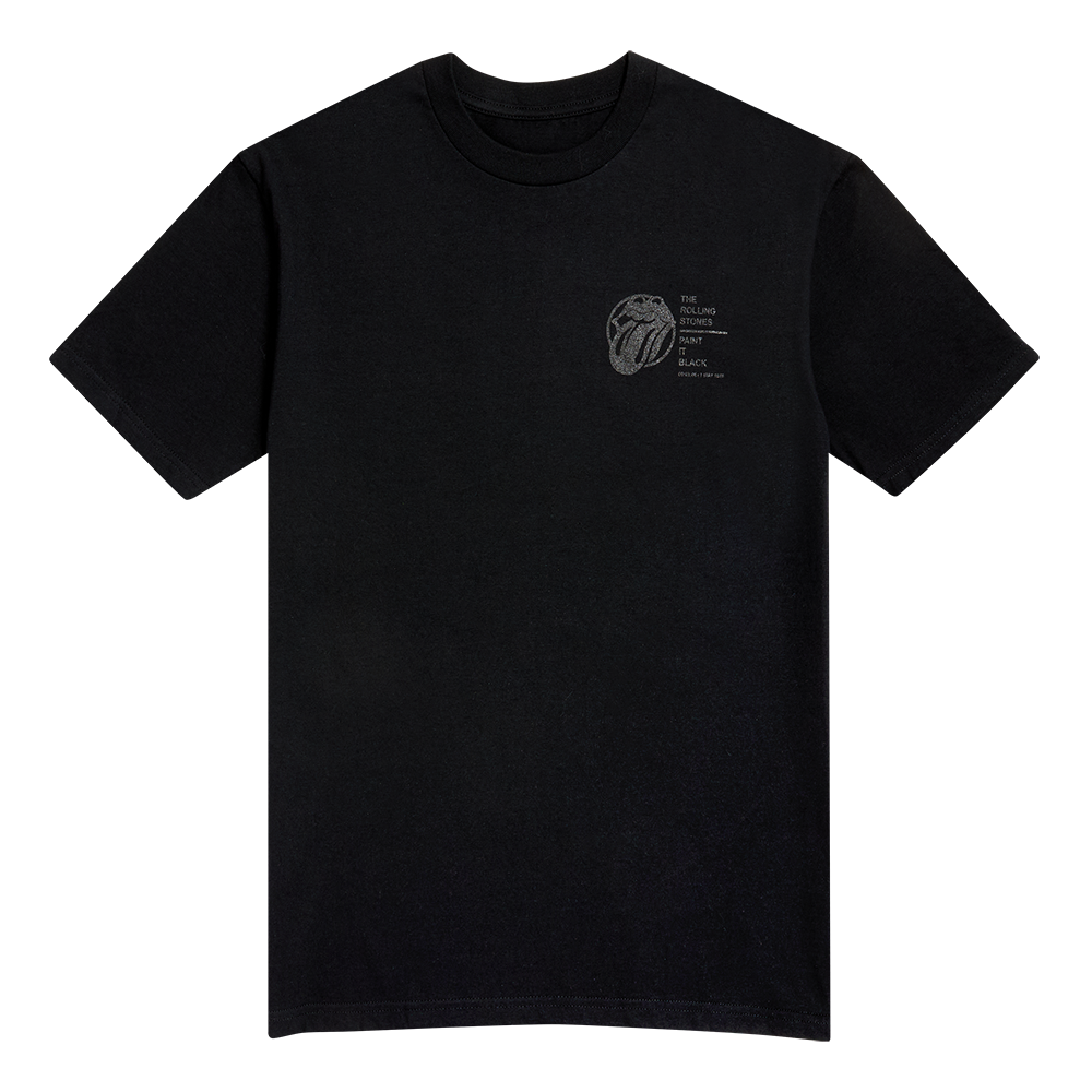 Paint It Black Tonal Lyric T-shirt - The Rolling Stones