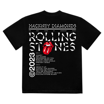 Hackney Diamonds Tracklist T-Shirt Back