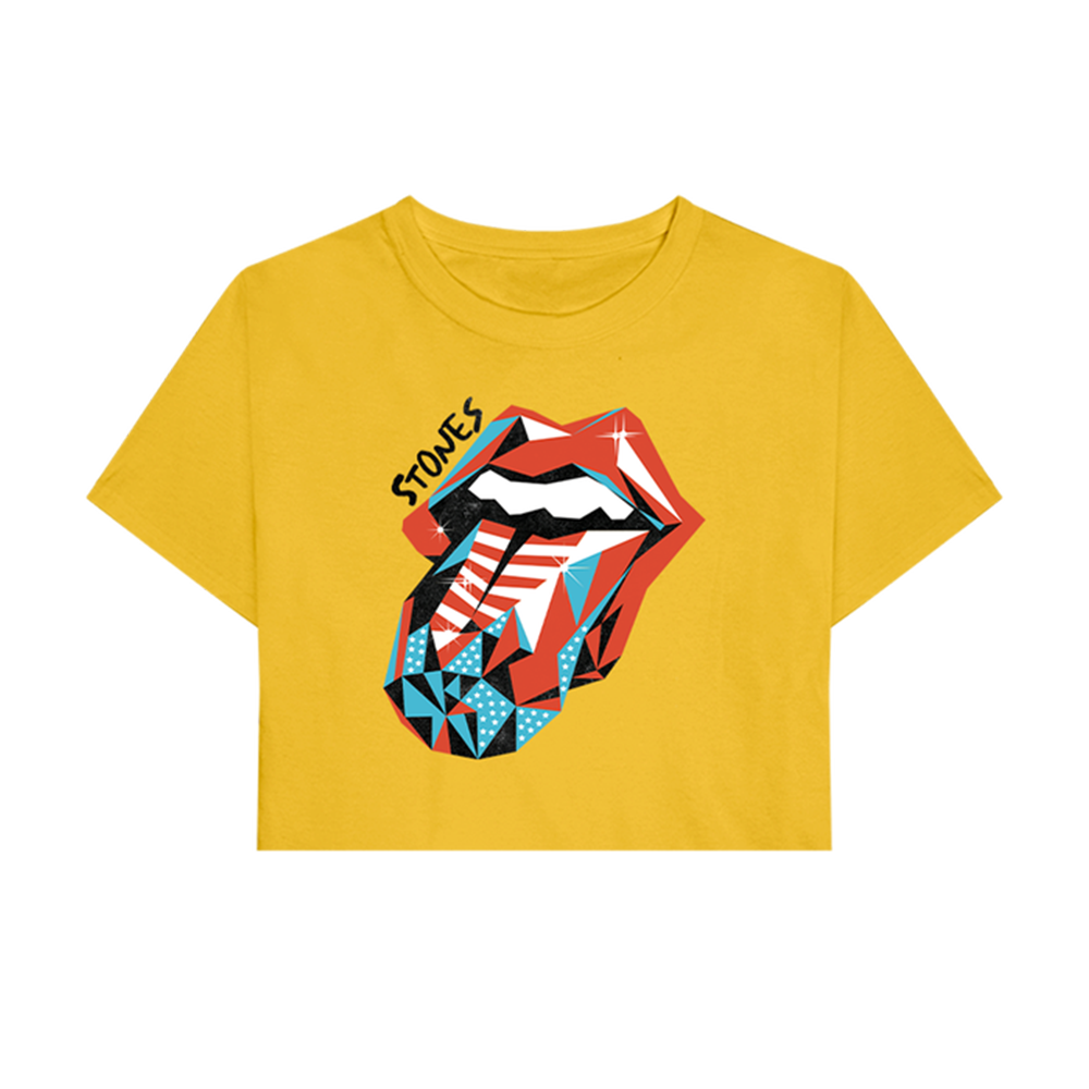 Hackney Diamonds Tour USA Tongue Crop Top - The Rolling Stones