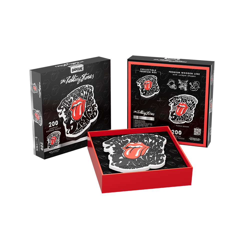 Woodlux x The Rolling Stones - Hot Lips Premium Puzzle - The Woodlux x The Rolling Stones - Hot Lips Premium Puzzle - The