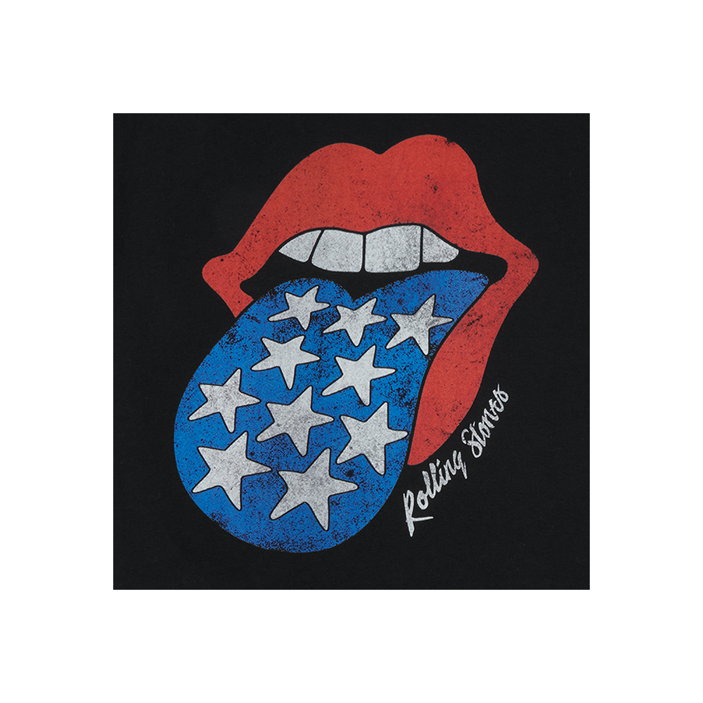 Americana Tongue Unisex Black T-Shirt Details