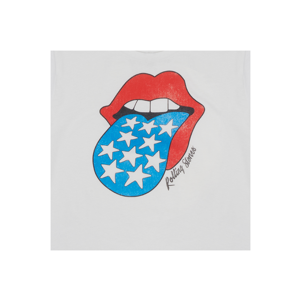 Americana Tongue Women’s White T-Shirt Details