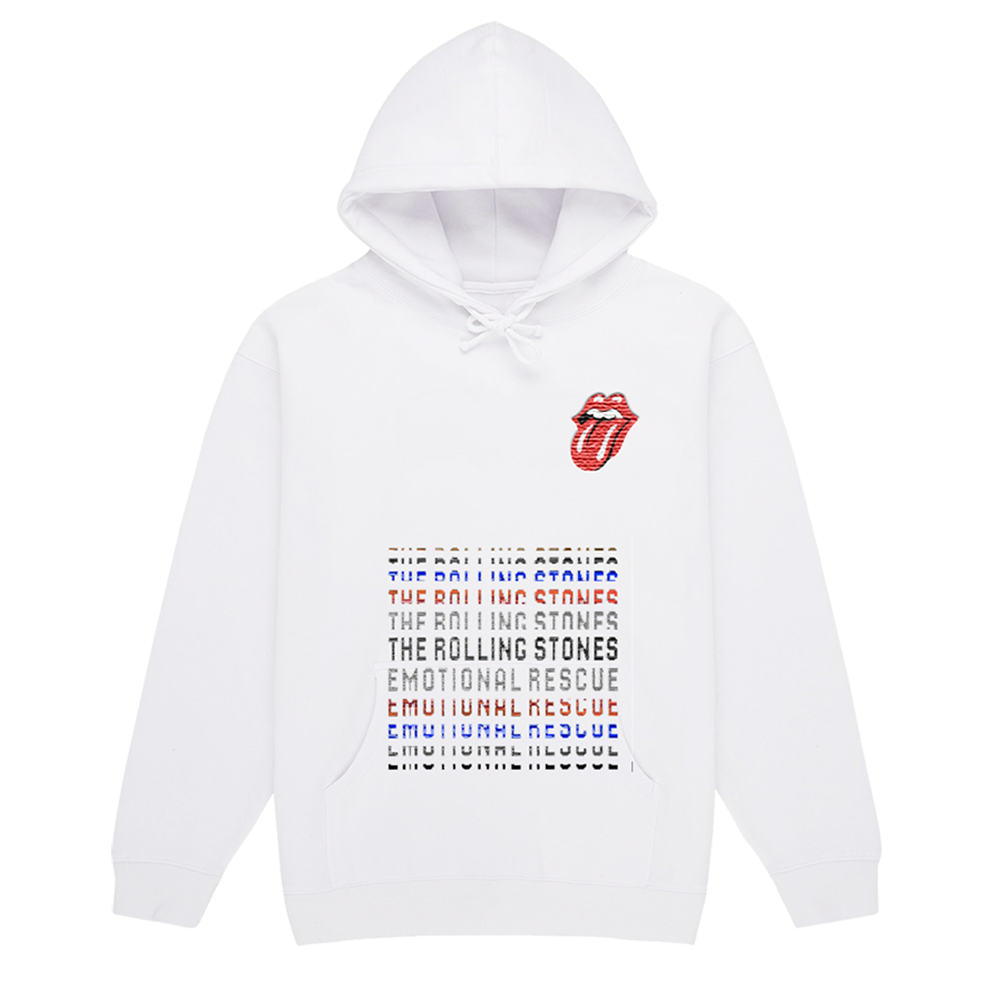 Emotional Rescue White Pullover Hoodie