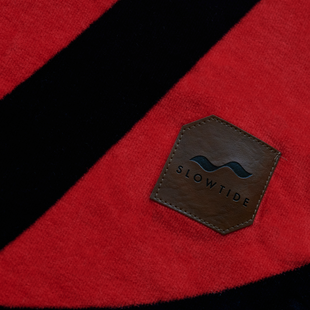 The Rolling Stones x Slowtide Classic Tongue Die Cut Beach Towel Detail