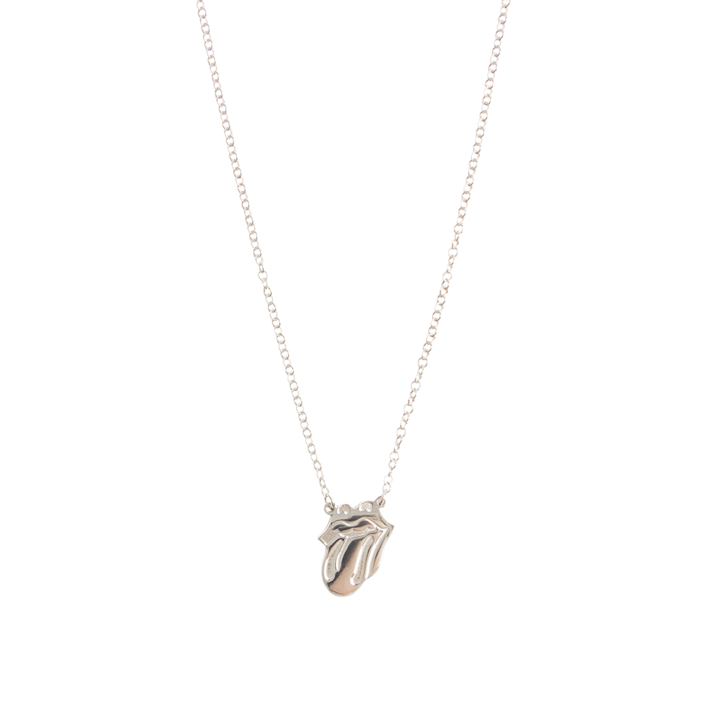 Silver Classic Tongue Necklace