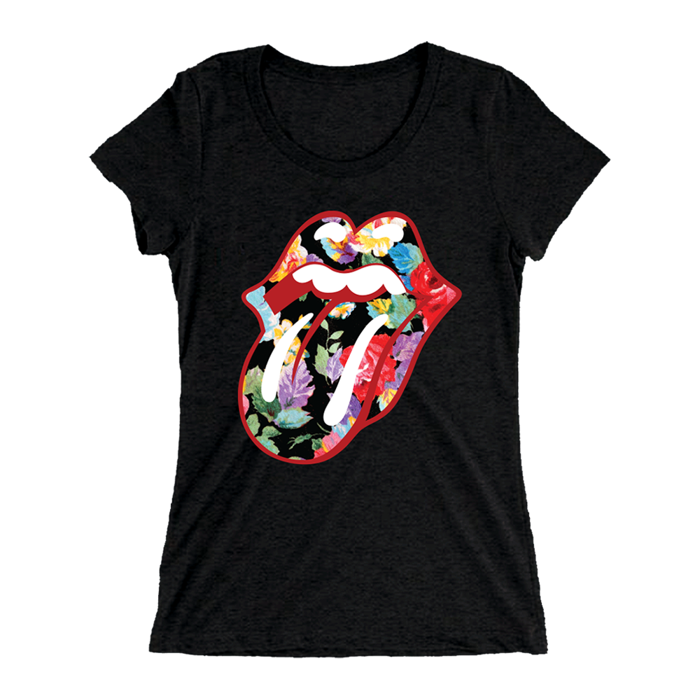 Floral Tongue Ladies Fit T-Shirt