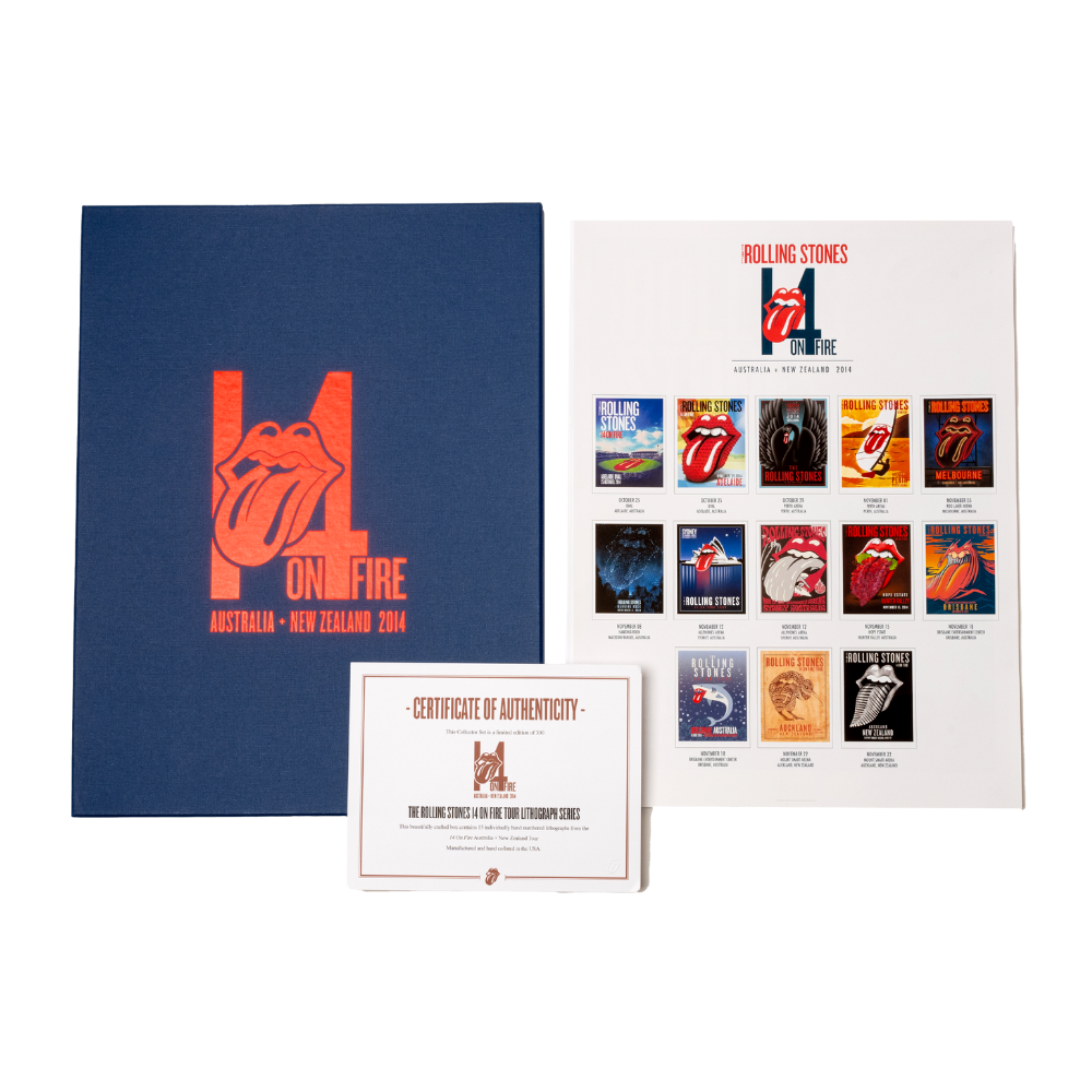 Rolling Stones Deluxe Australia and New Zealand Tour Poster Set