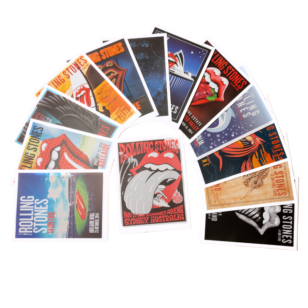 Rolling Stones Deluxe Australia and New Zealand Tour Poster Set All Posters