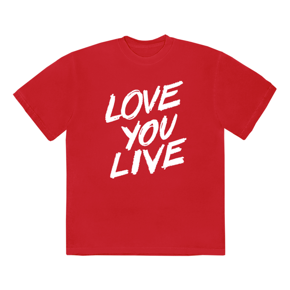 Love You Live Red T-Shirt Front