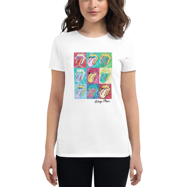Pop Art Tongue Ladies Fit Stones T-Shirt – Rolling The
