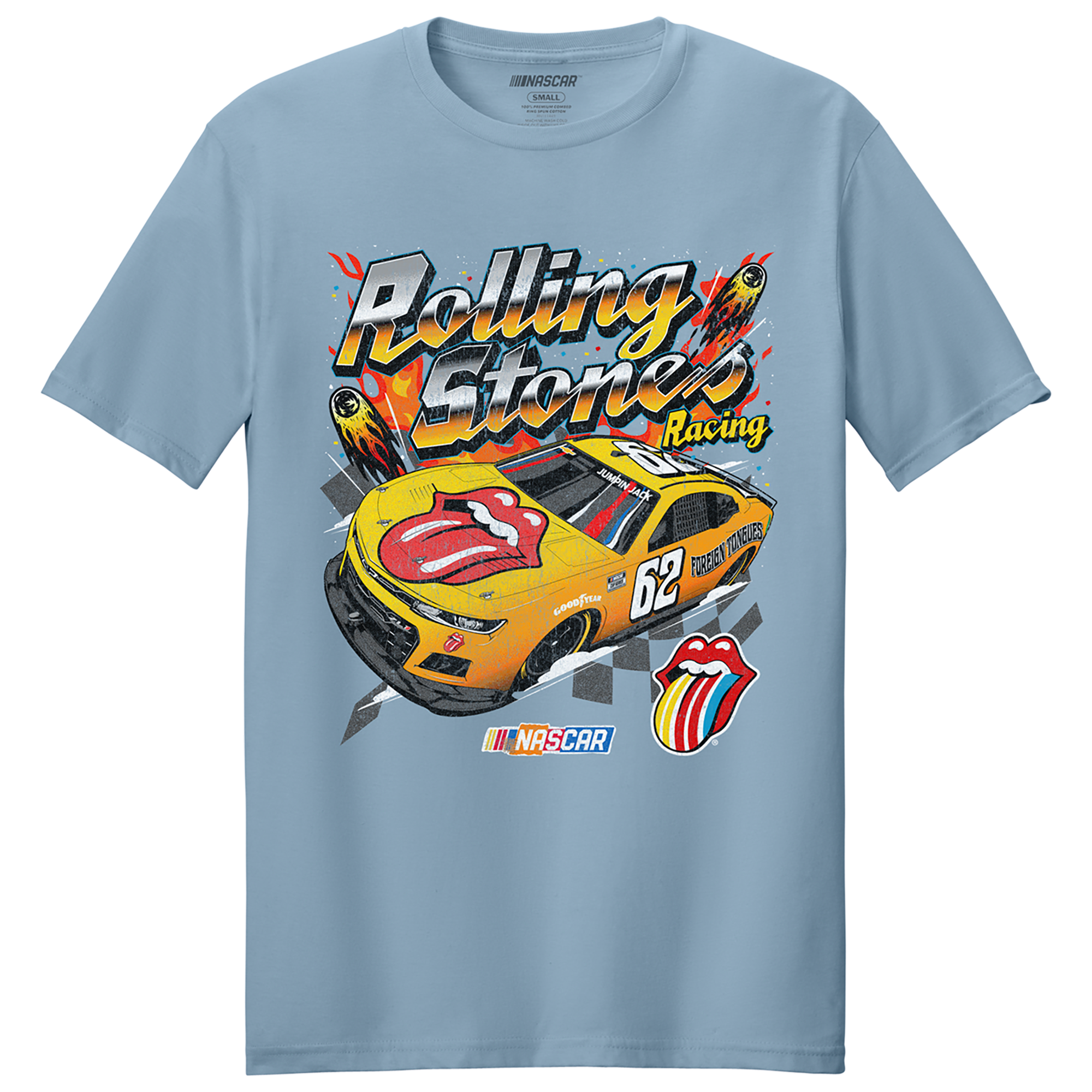 The Rolling Stones X NASCAR Car Tongue T-Shirt F