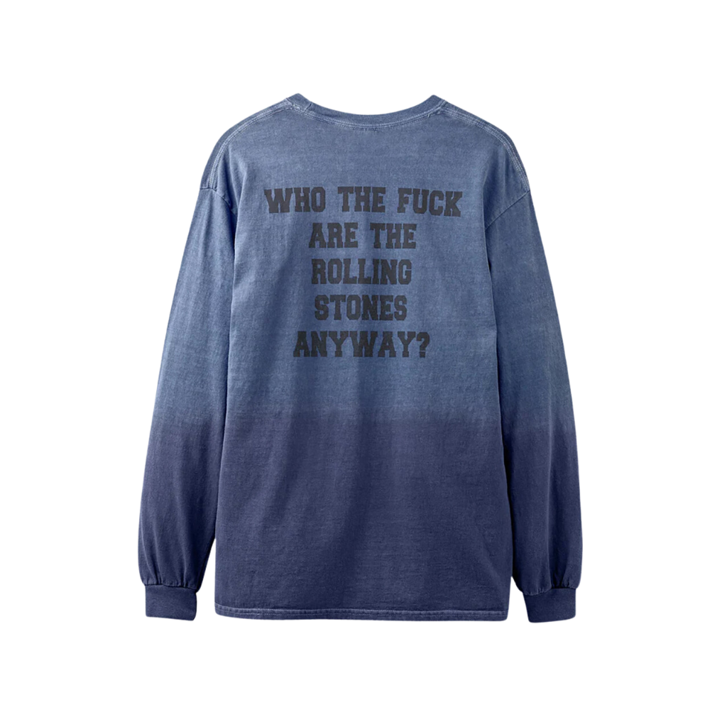 Who The F Dip Dye Longsleeve Shirt Back