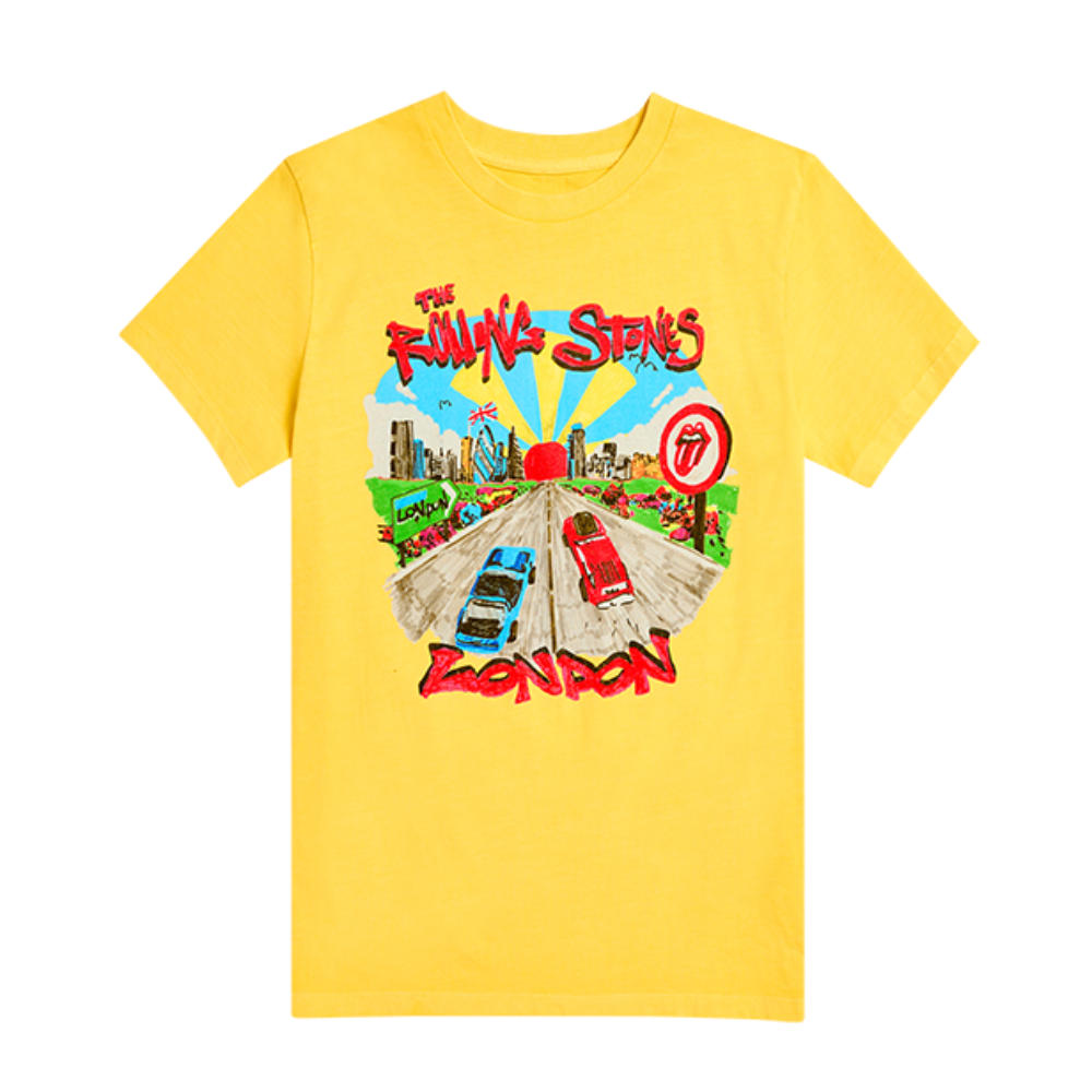 Kids Illustrated London Yellow T-Shirt