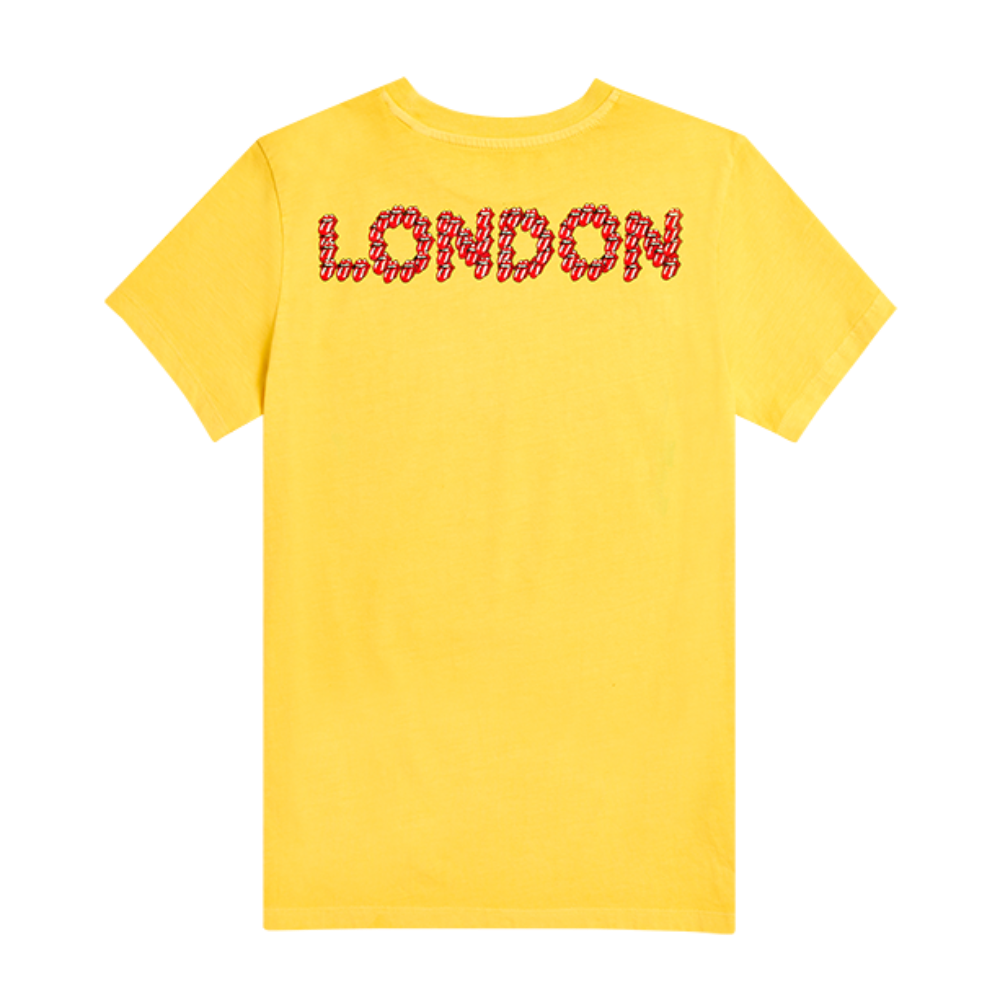 Kids Illustrated London Yellow T-Shirt - Back