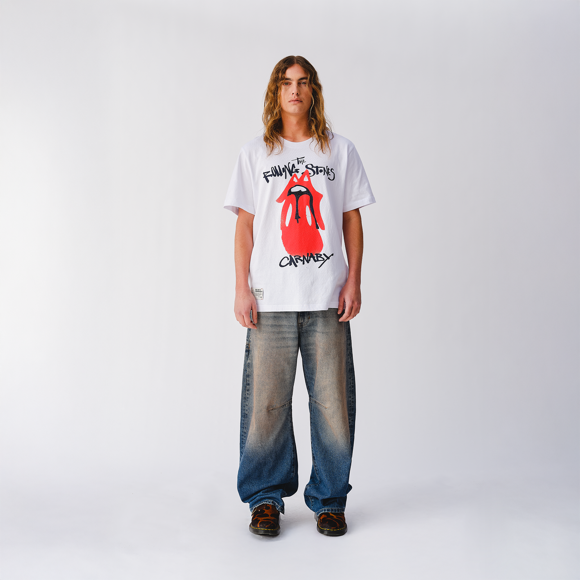 RS No. 9 Tongue Evolution White T-Shirt