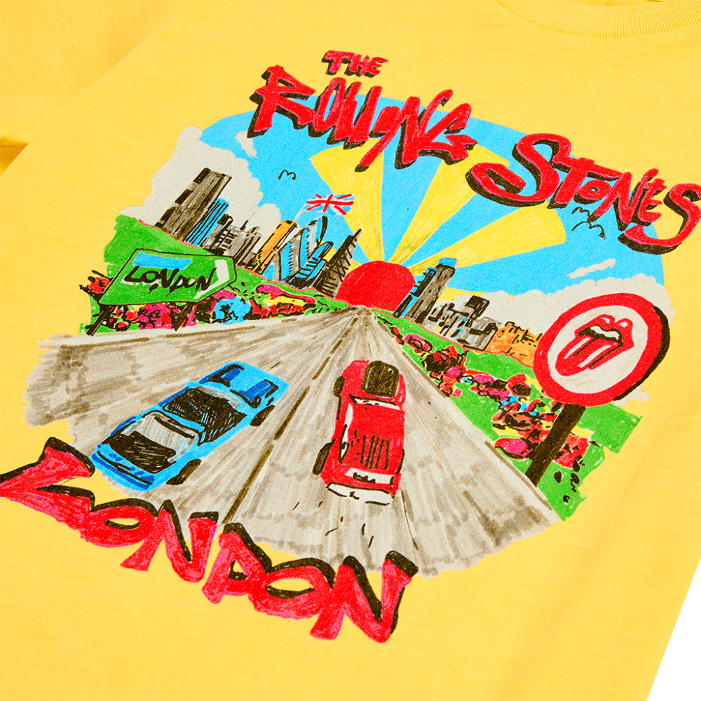 Kids Illustrated London Yellow T-Shirt - Details