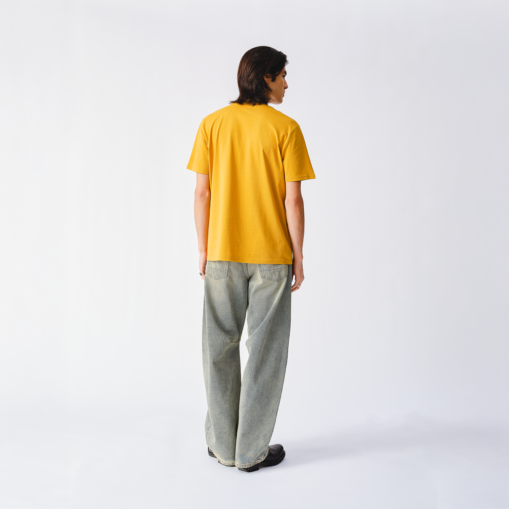 The Stones Band Figures Mustard T-Shirt