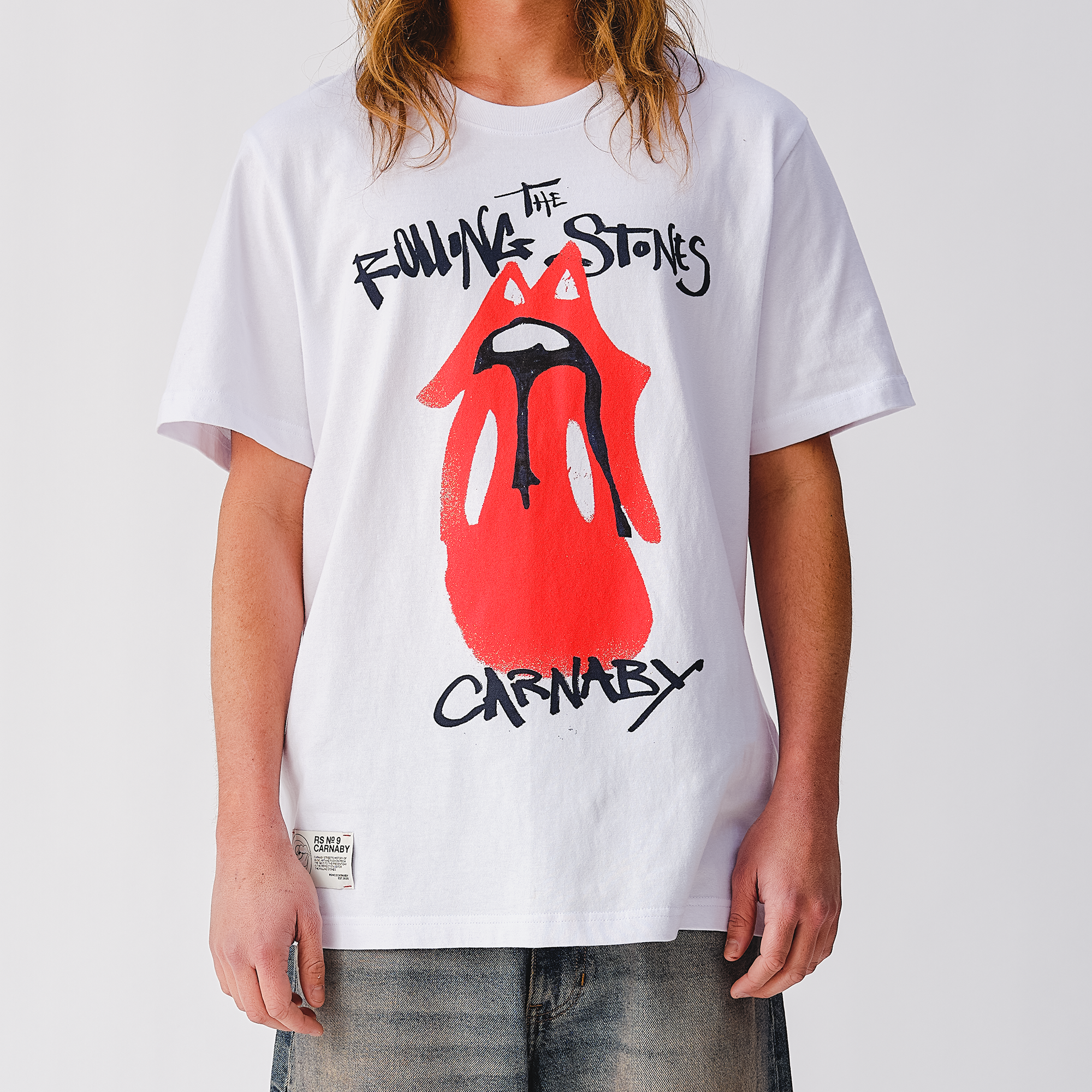 RS No. 9 Tongue Evolution White T-Shirt