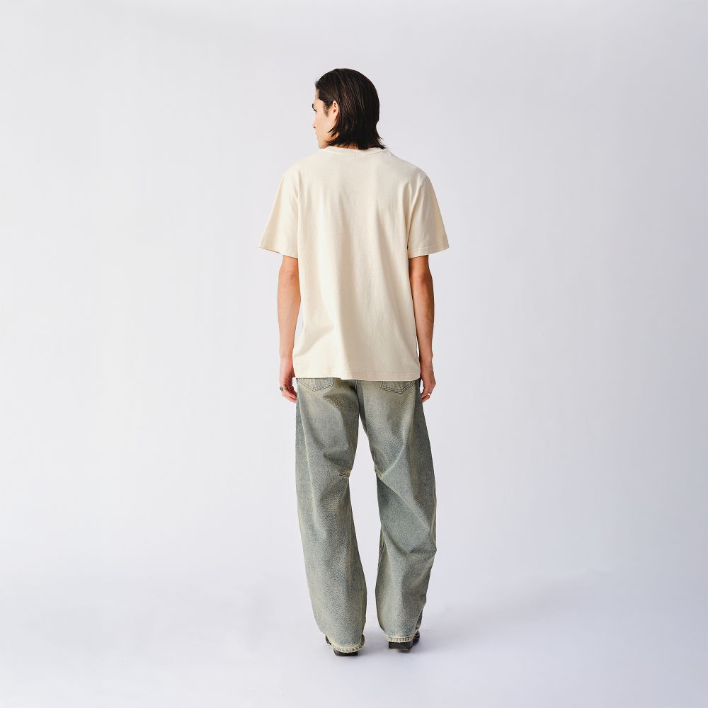 Rolling Stones Dripping Tongue Natural T-Shirt - Back