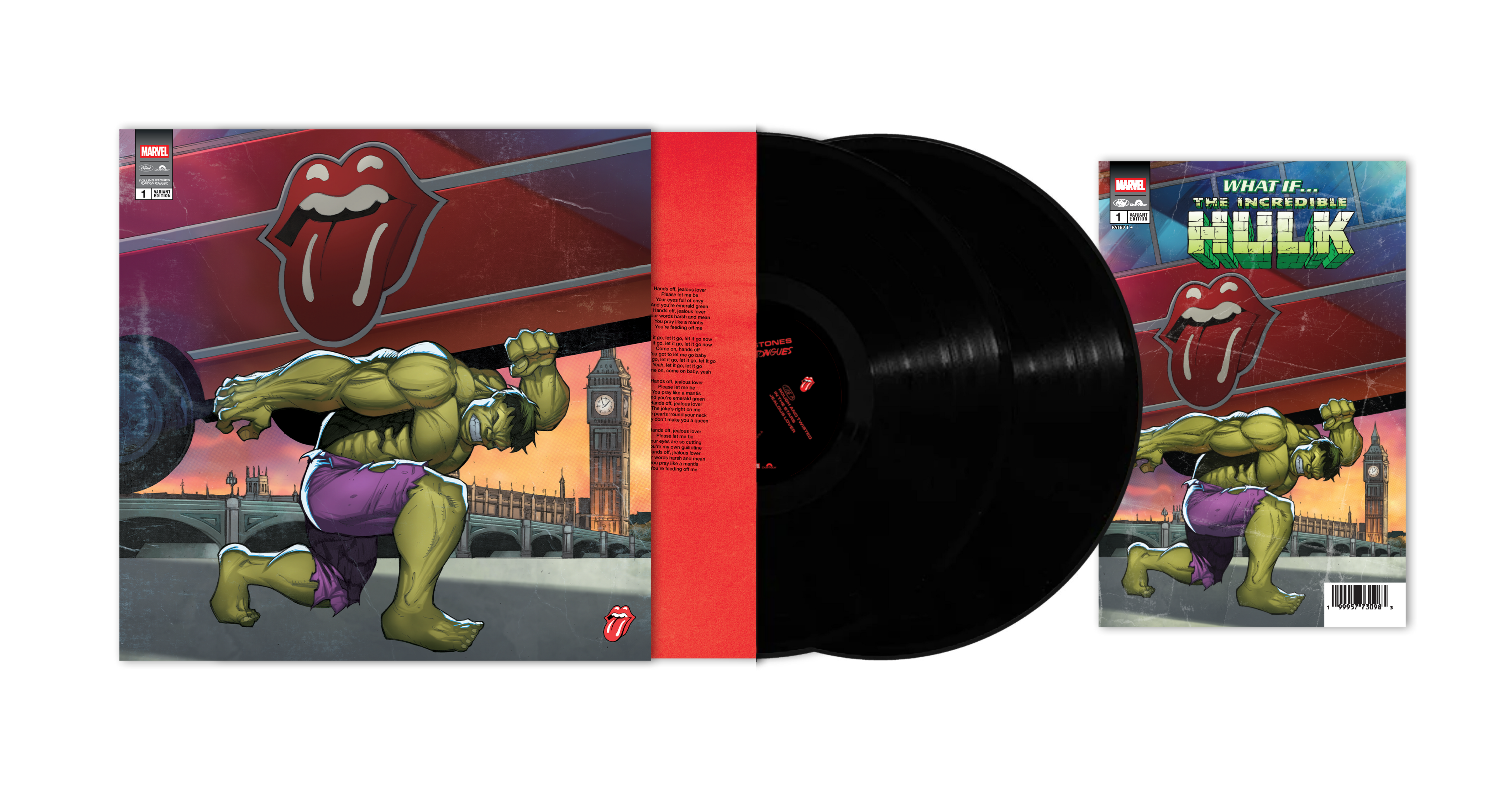 Foreign Tongues Limited Edition Marvel Vinyl + Comic Book / HULK