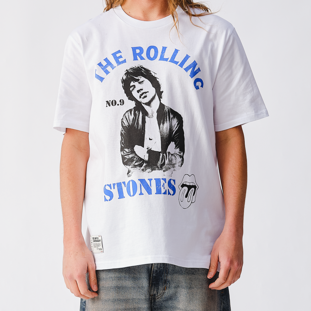 Mick Graphic Pose White T-Shirt - Details