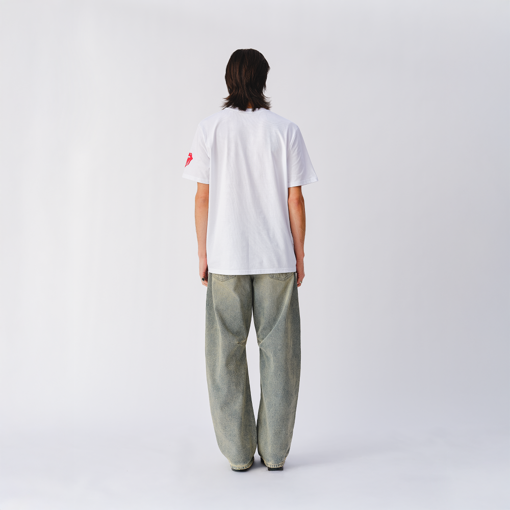 Keith Pose White Photo T-Shirt - Back